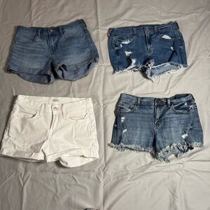✨ Old Navy Denim Shorts Bundle (4 Pairs!) | Size 4 | Distressed + Basics + White